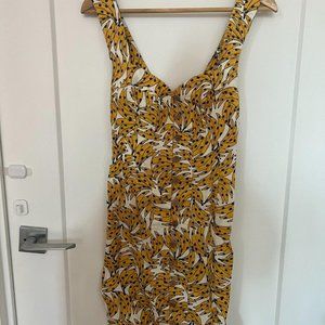 Farm Rio Banana Print Mini Dress